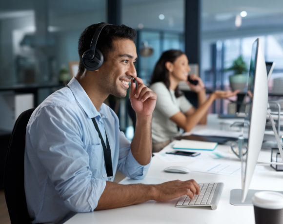 people working in the office on computer